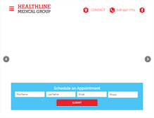 Tablet Screenshot of healthlinemedgroup.com